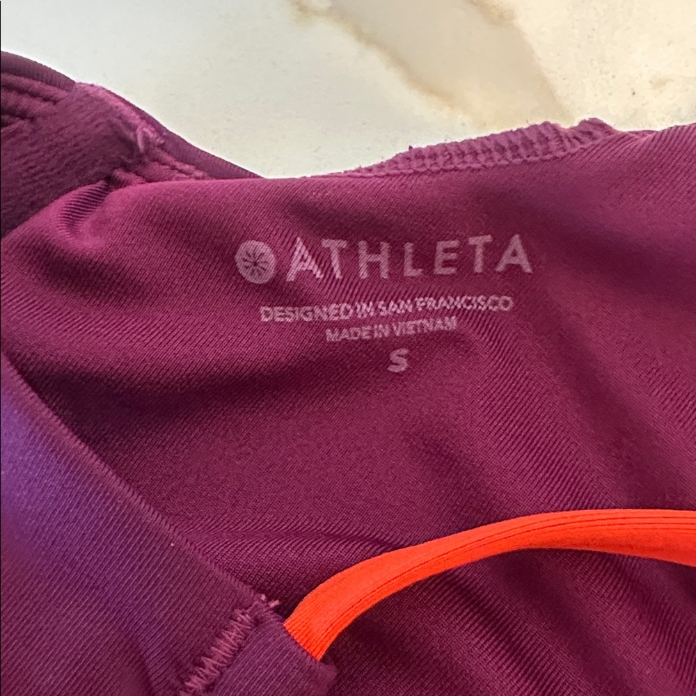 3 piece bundle Athleta Triangle Bikini Tops and Shorts Purple Small - Picture 8 of 10
